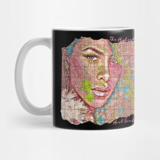 COMING SOON! YOU CAN HAVE THE PUZZLE PIECES REMOVED TO REVEAL A CLEARER PICTURE or change the color of the puzzle pieces (By Special Request).   Torn Paper and Puzzle Pieces/ The Highest Most Exalted One. Mug